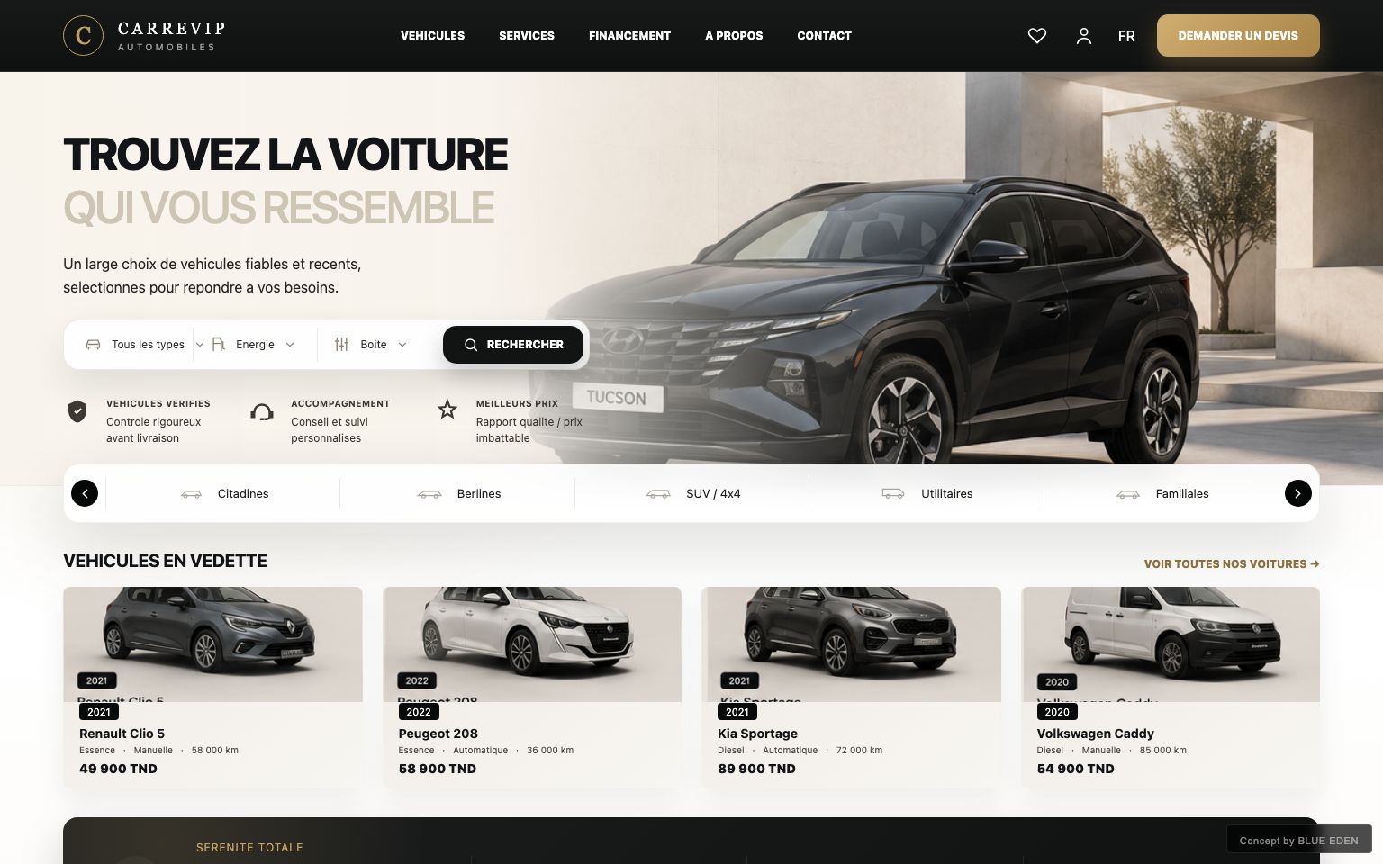 CarreVIP Auto project preview