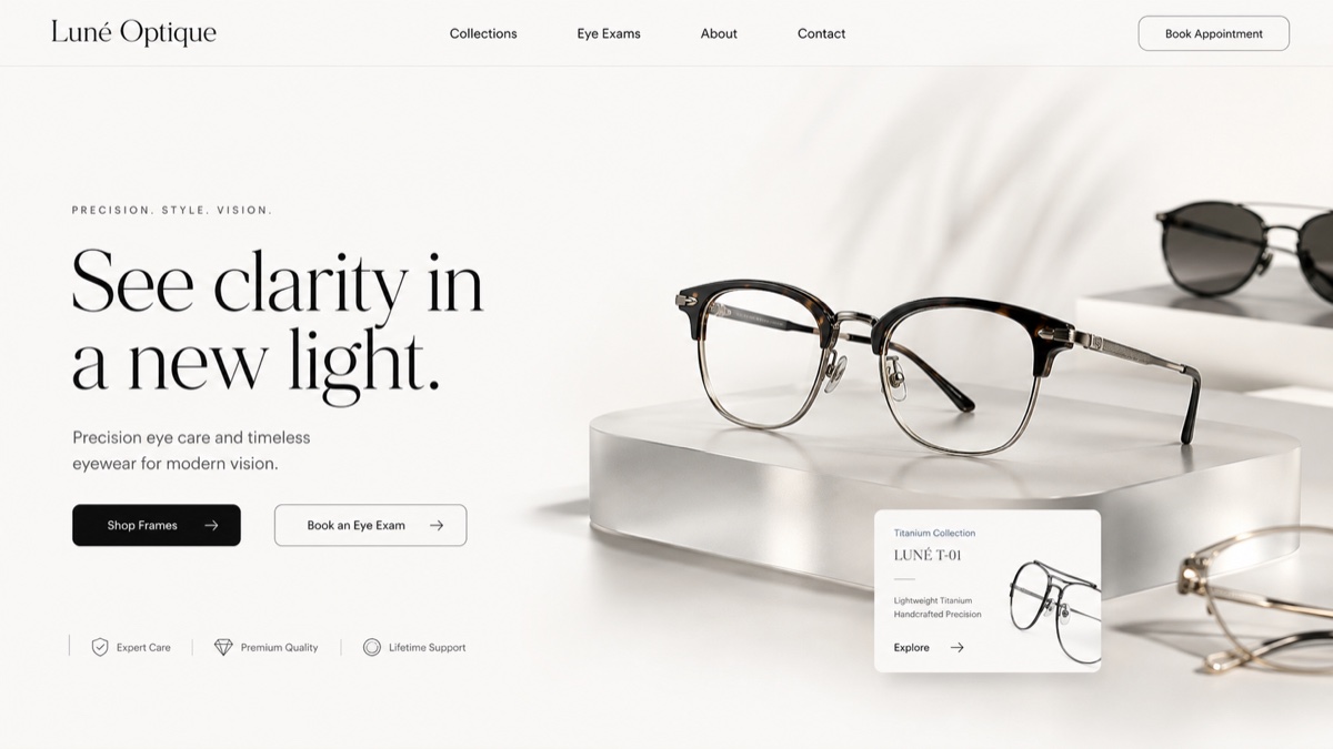 Luné Optique project preview